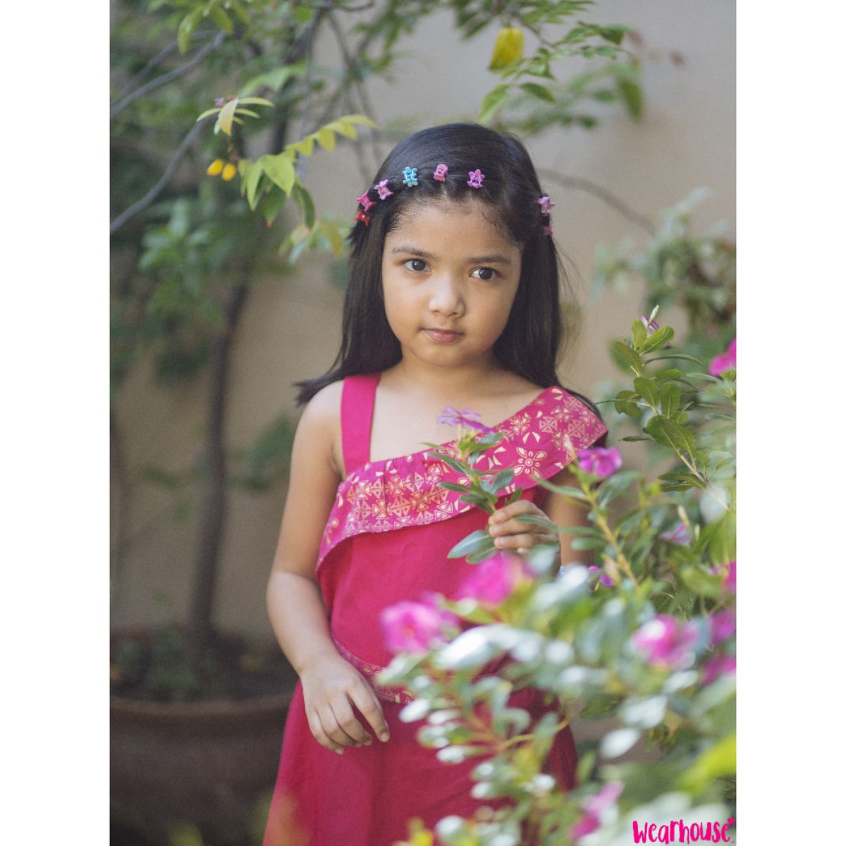 Hot Pink Nokshi Dress