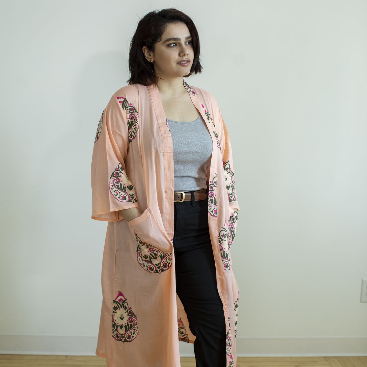 Peach Mohua Robe