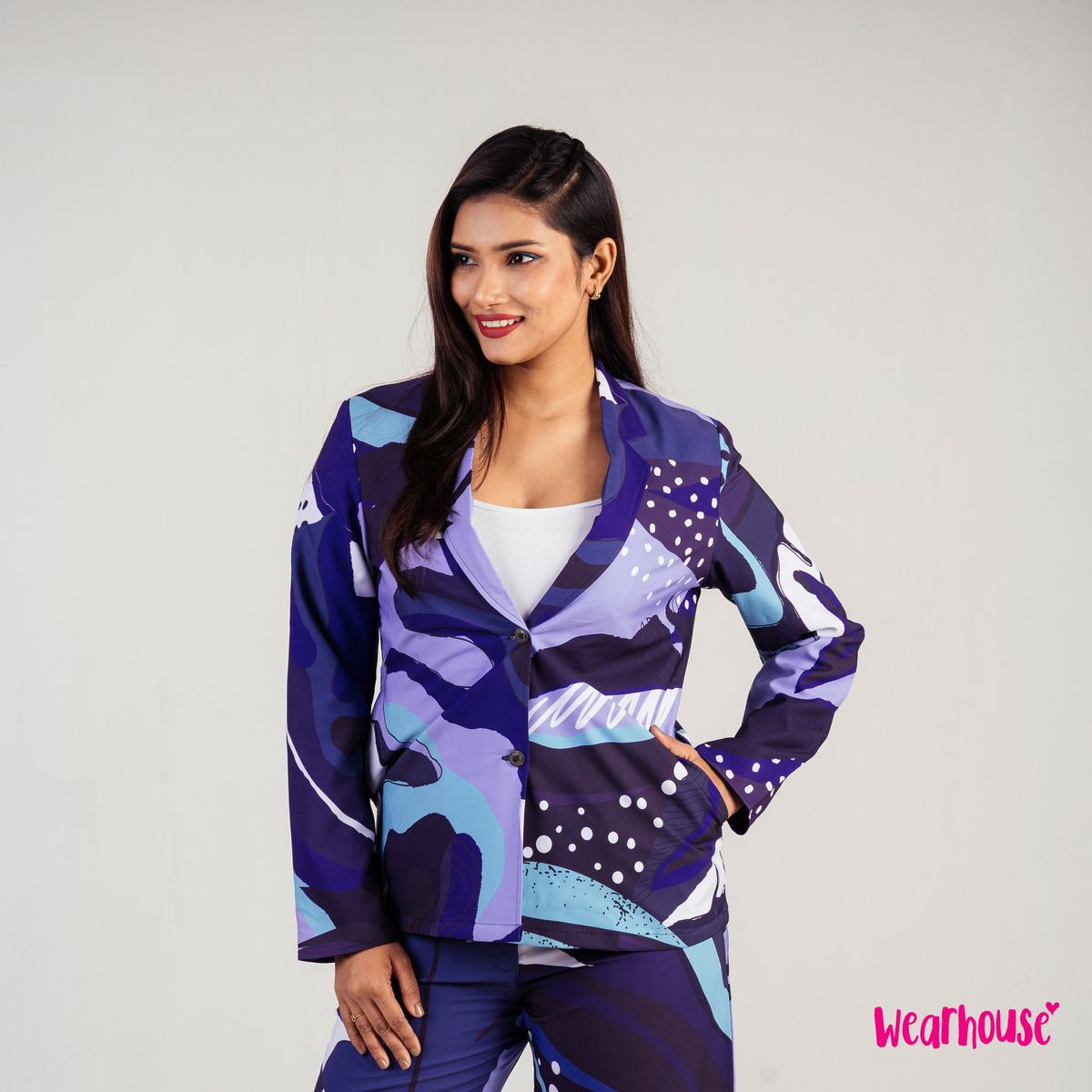 Shades of Indigo Blazer Set