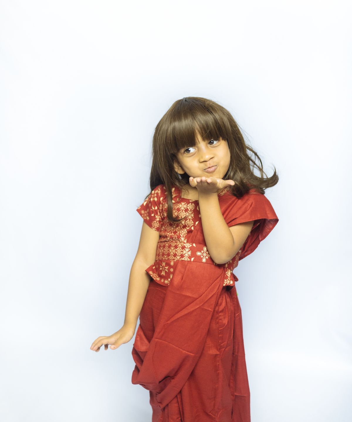 Red Saree Dress