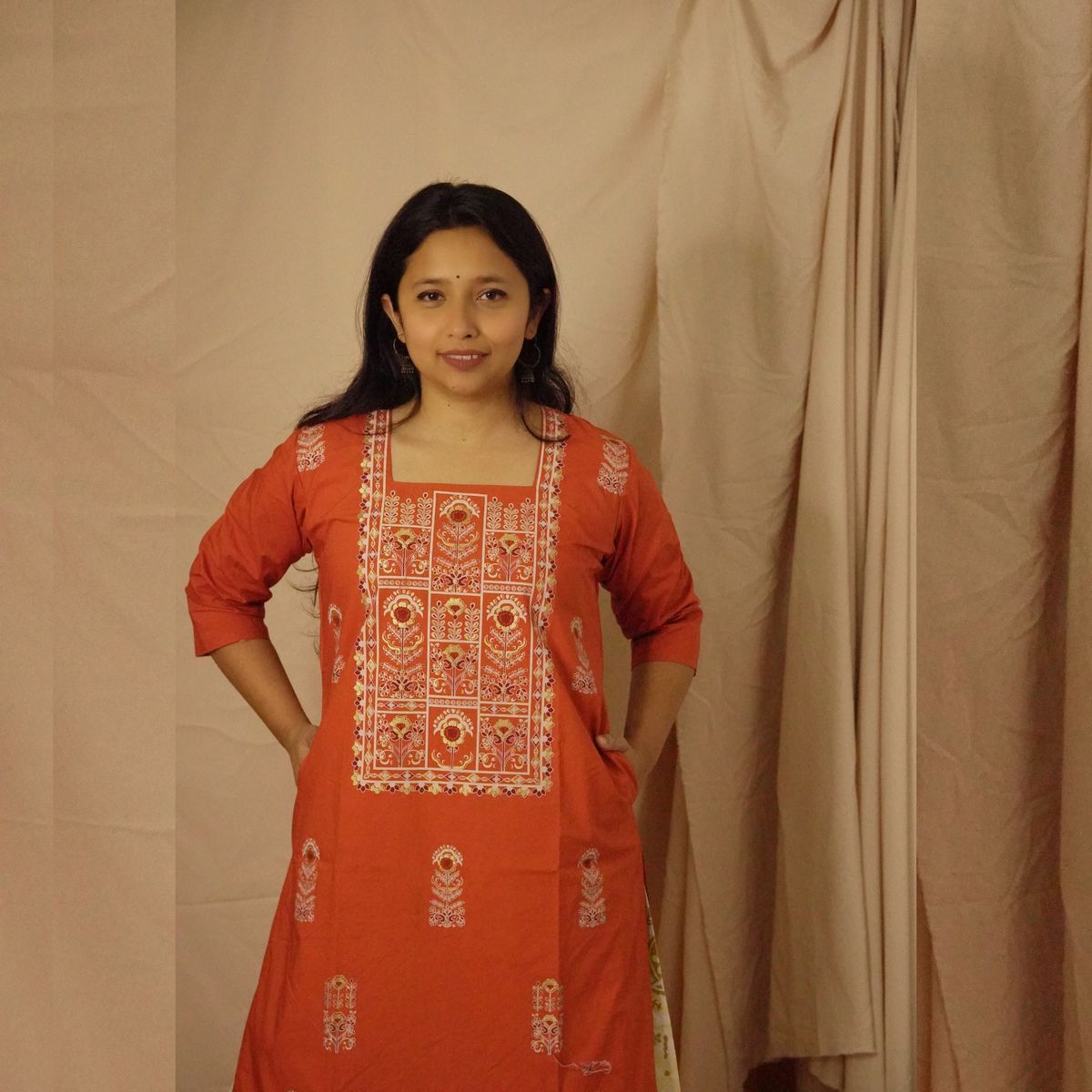 Alpona Teracota Kurti