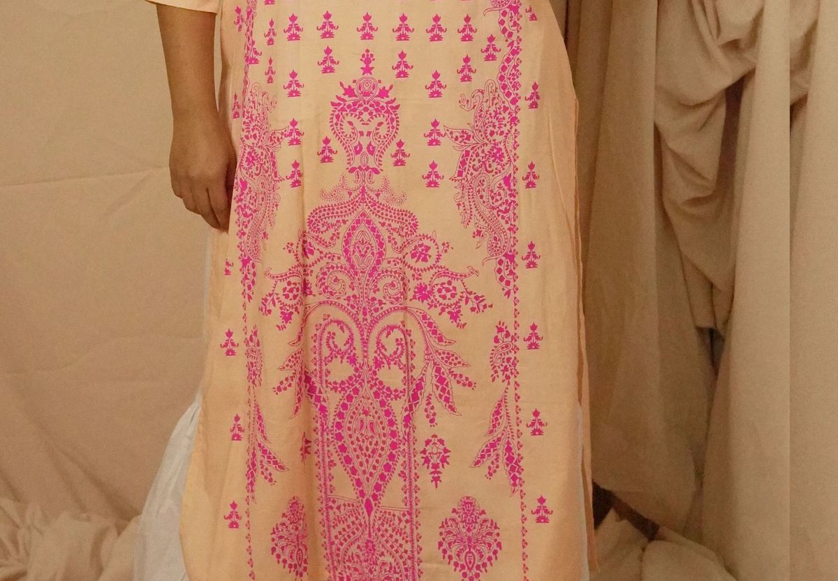 Tulika Peach Kurti