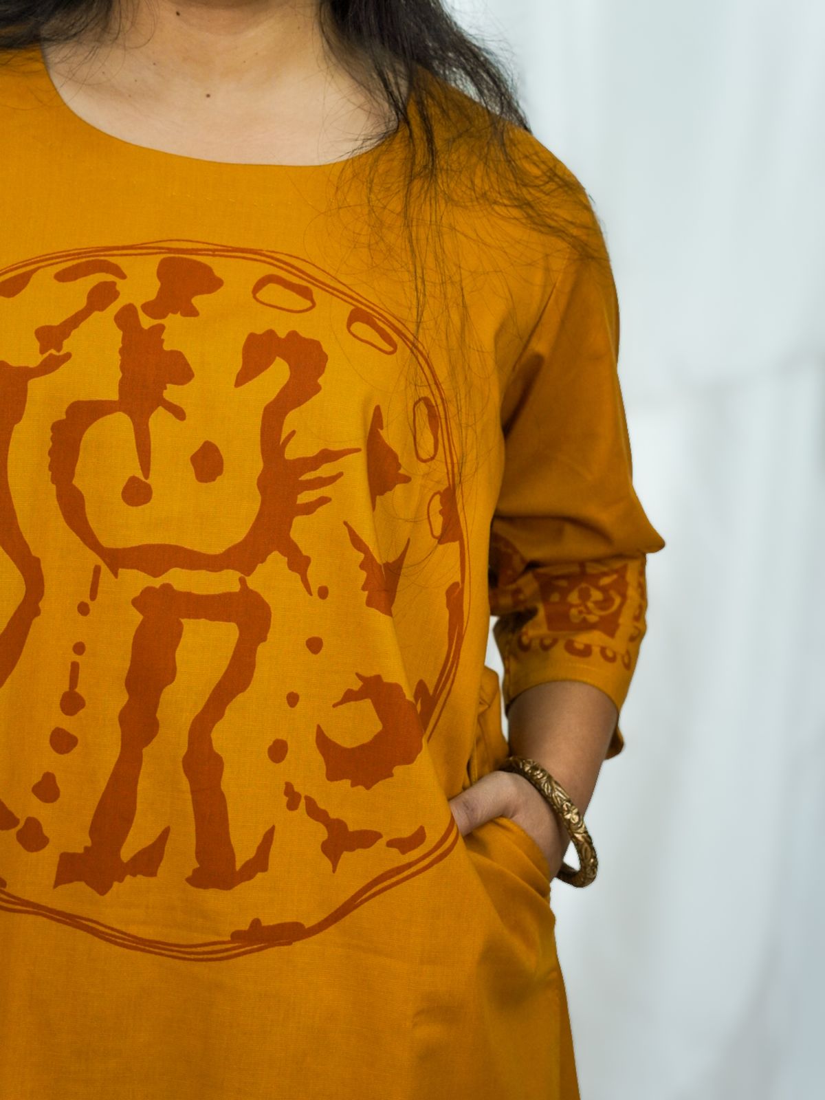 Wari boteshwar Brown kurti