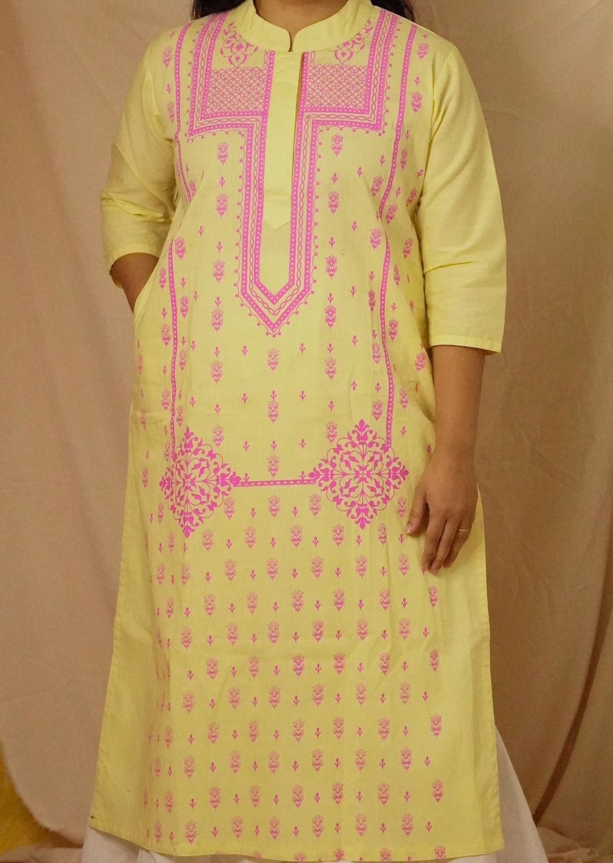 Bindu Yellow Kurti