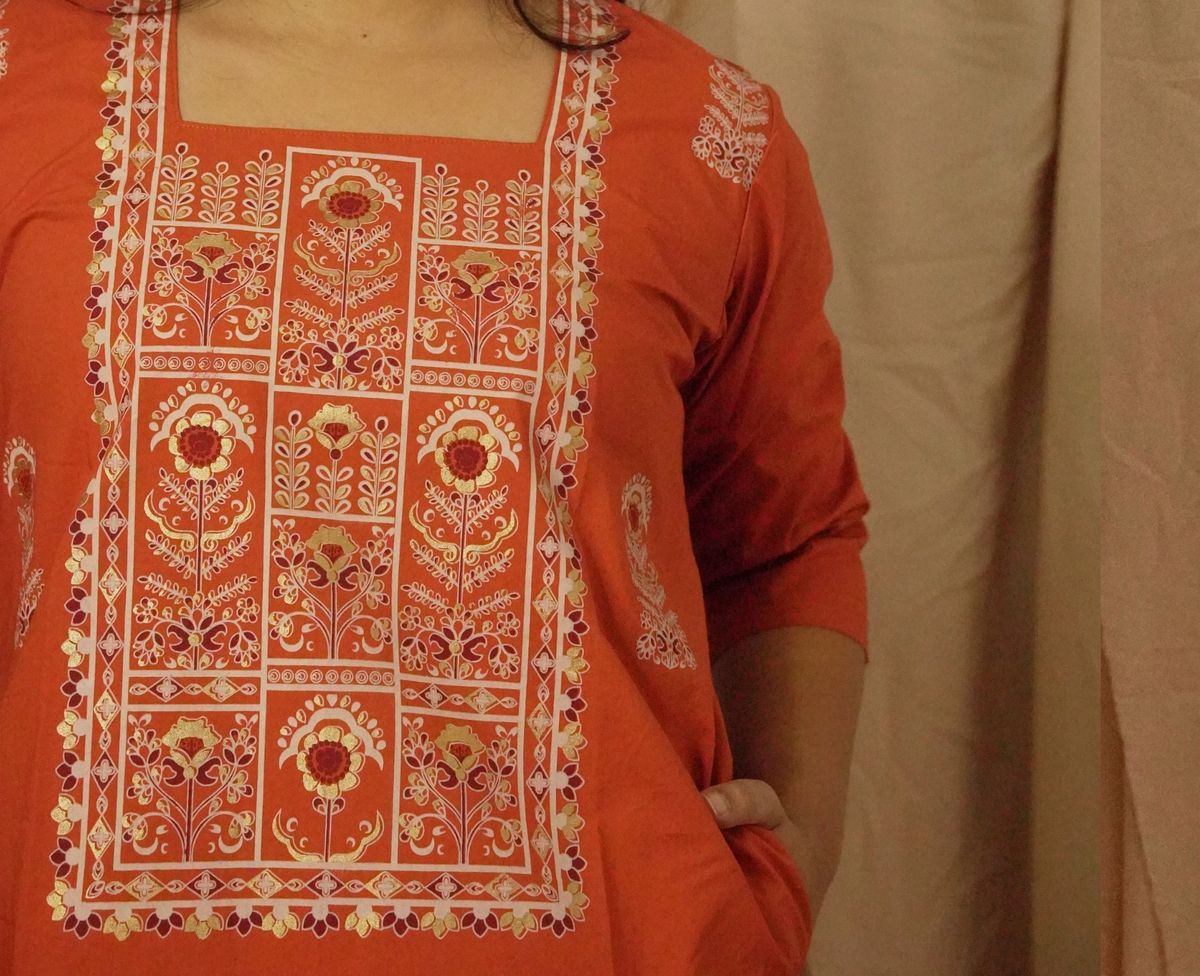 Alpona Teracota Kurti