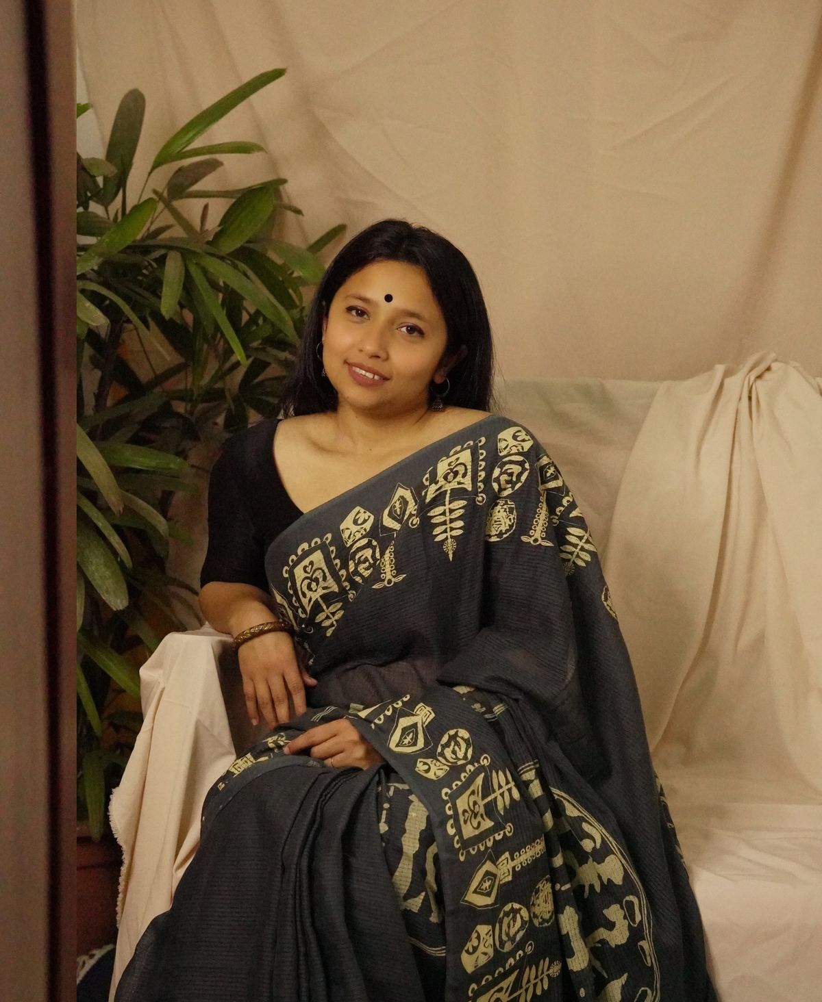 Wari botteshwar Ash Saree