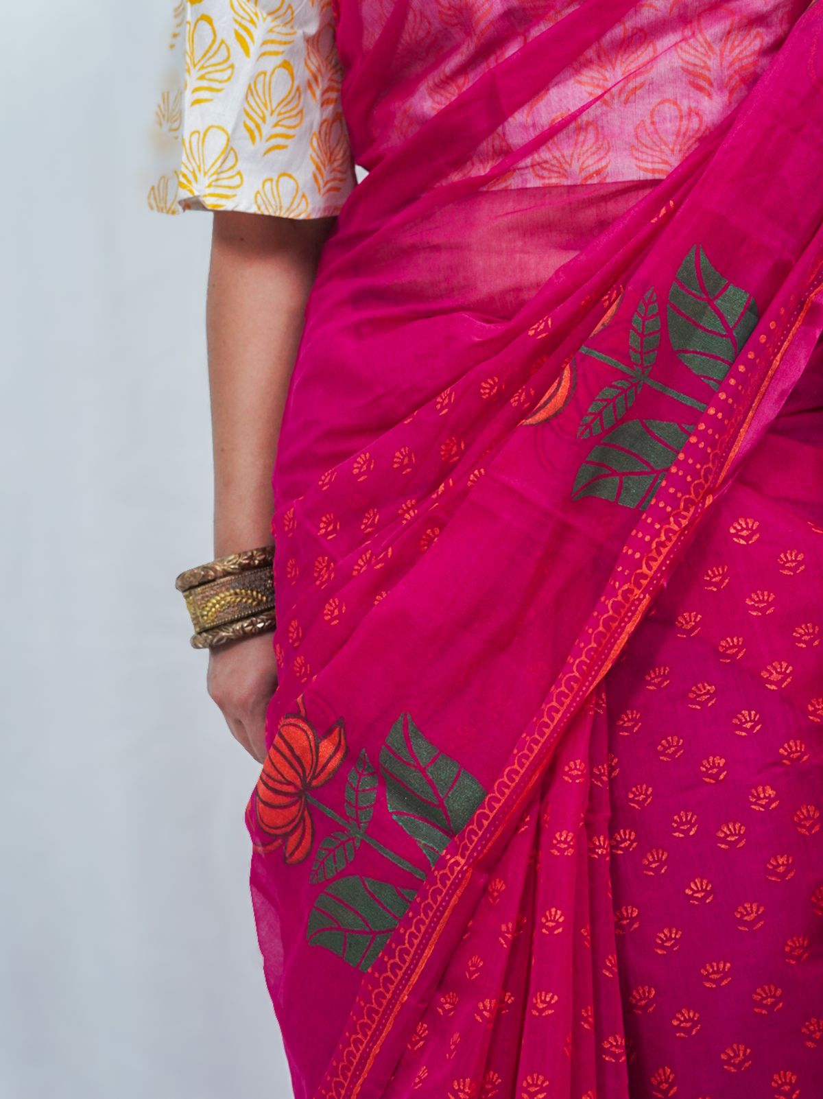 Parijaat Pink Saree