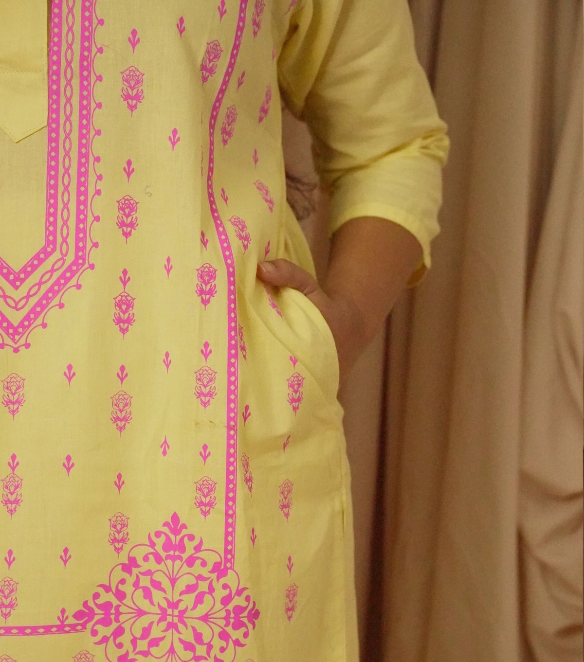 Bindu Yellow kurti