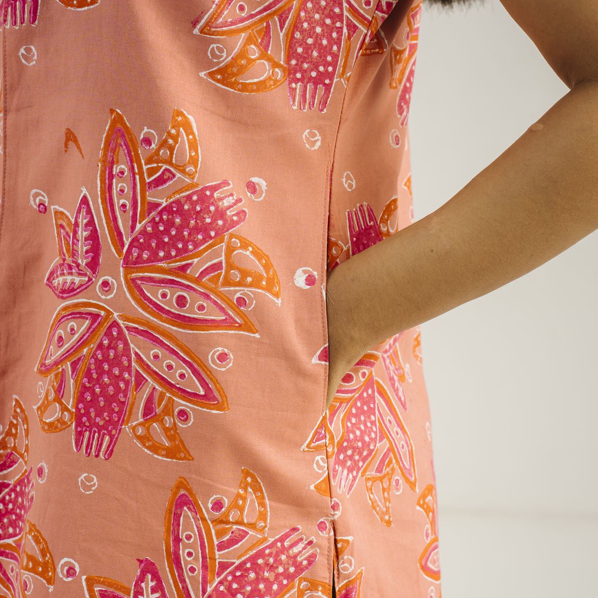 Rosy Orange Reversible Koti