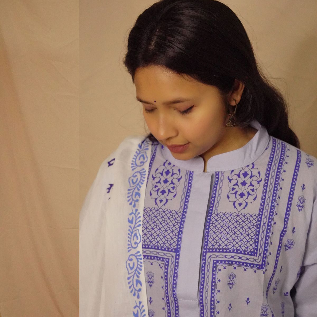 Bindu Lavender Kurti Set