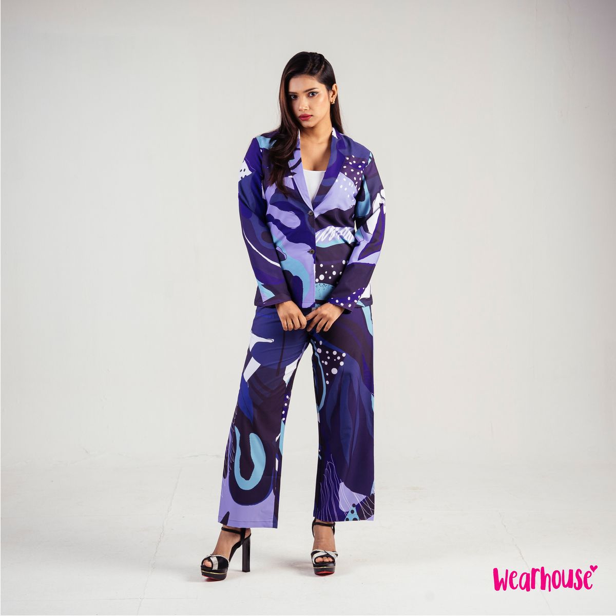 Shades of Indigo Blazer Set