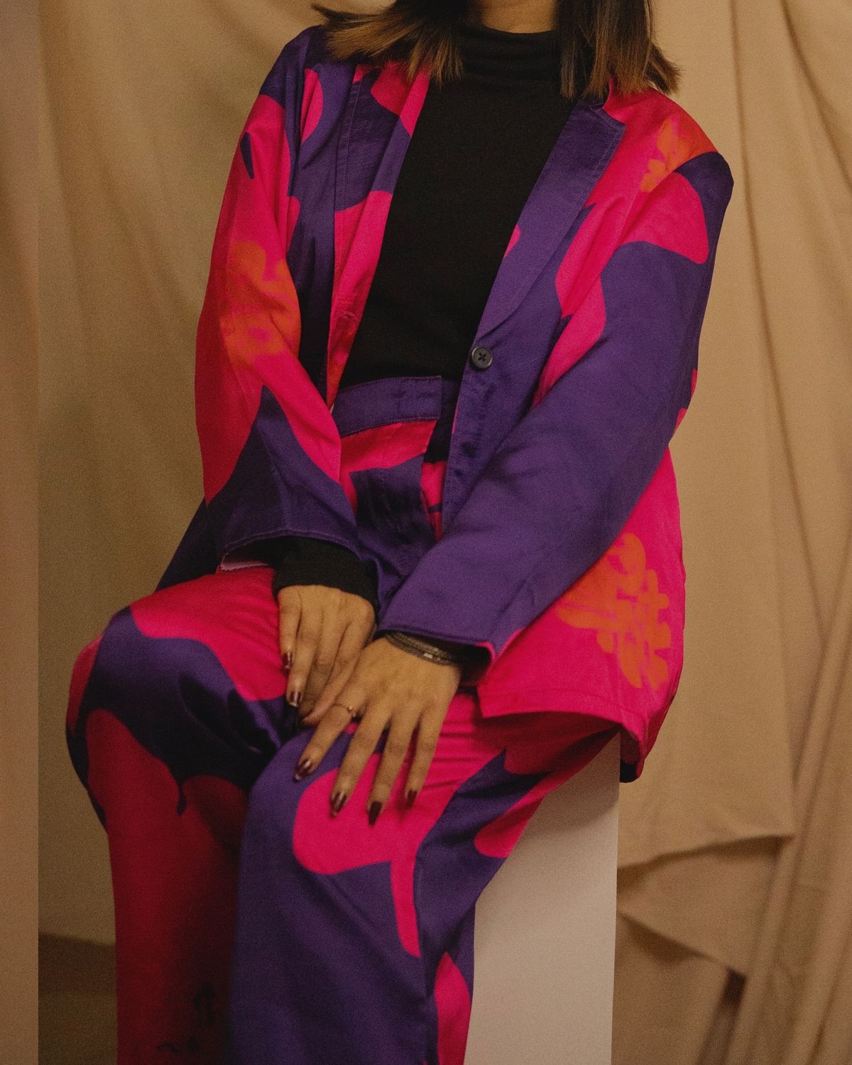 cobalt blazer set