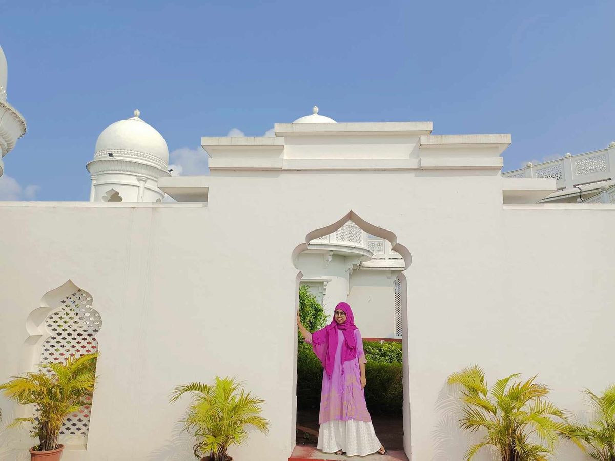 Neermahal Palace in Rudijala, Tripura, India with Marzia Snigdha
